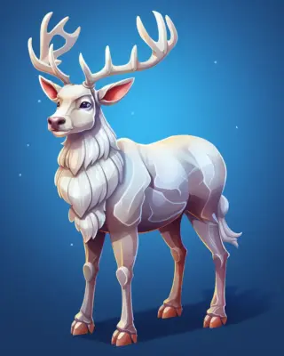 Santa reindeer 01