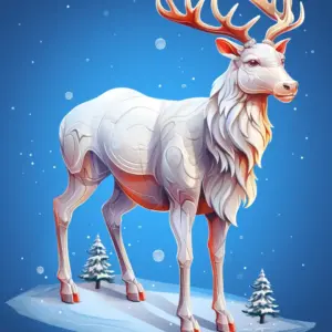 Santa reindeer 08