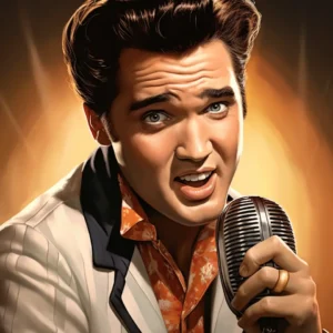 caricature Elvis Presley 05
