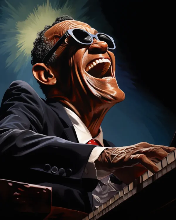 caricature Ray Charles 12