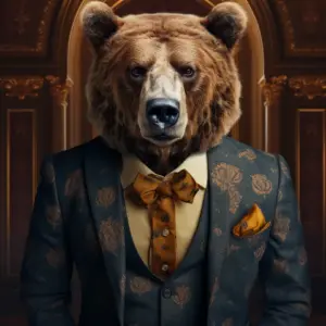 portrait of a Bear suit outfit 13