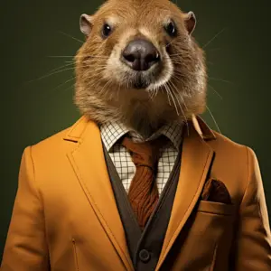 portrait of a Beaver suit outfit 10