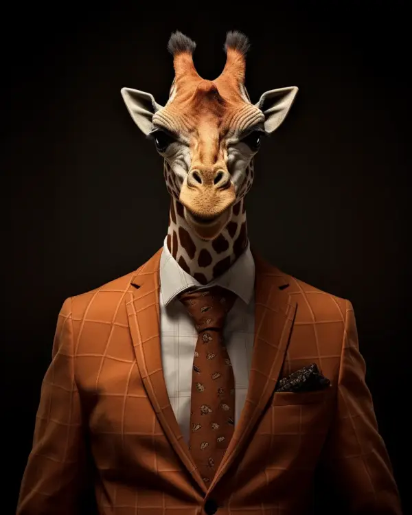 portrait of a Giraffe suit outfit 16