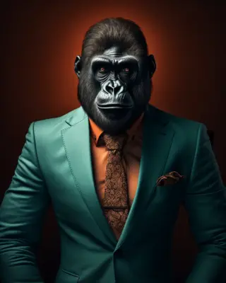 portrait of a Gorilla suit outfit 14