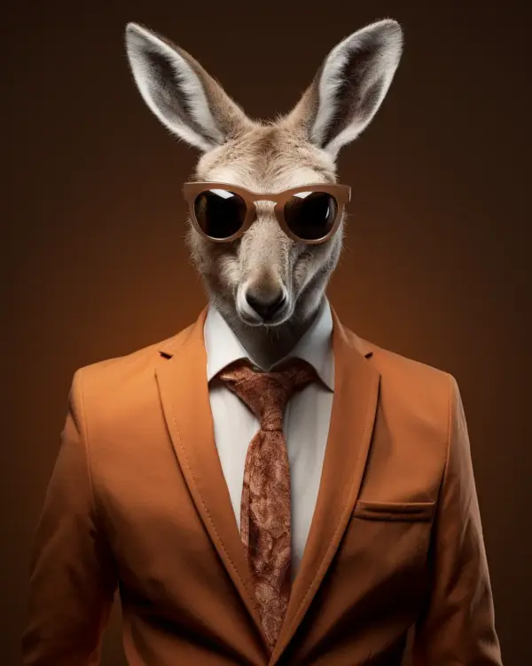 portrait of a Kangaroo suit outfit 04