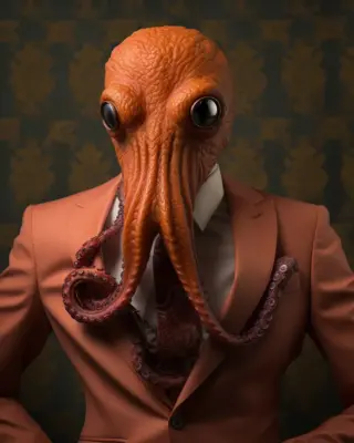 portrait of a Octopus suit outfit 11