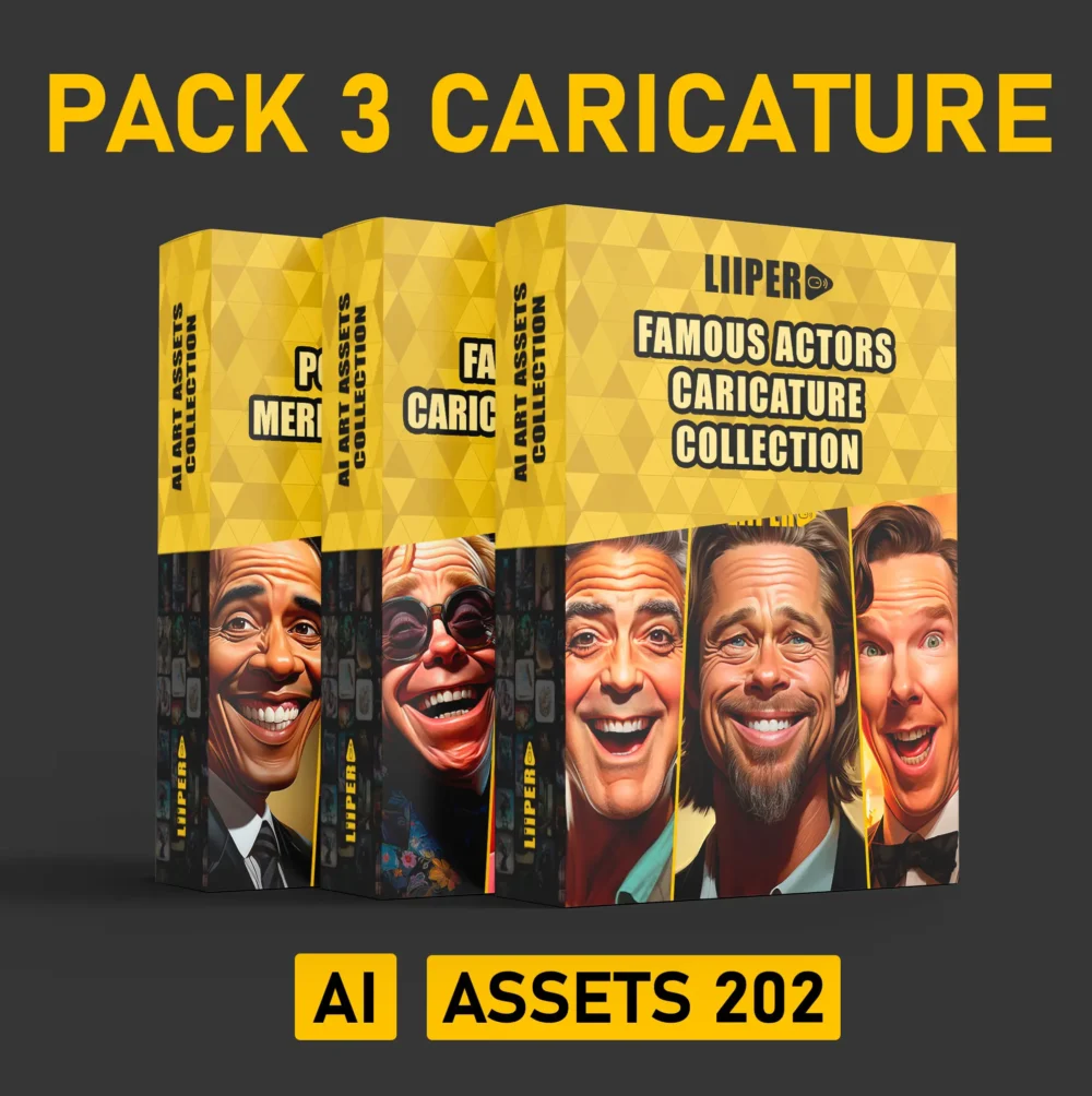 Pack 3 Caricature Bundle