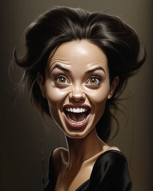 caricature Angelina Jolie 08