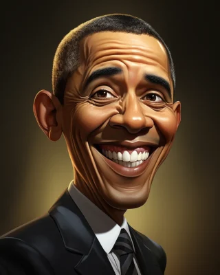 caricature Barack Obama 02