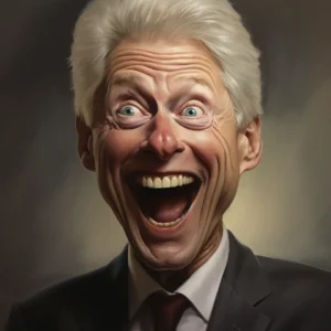 caricature Bill Clinton 11