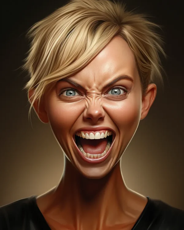 caricature Charlize Theron 09