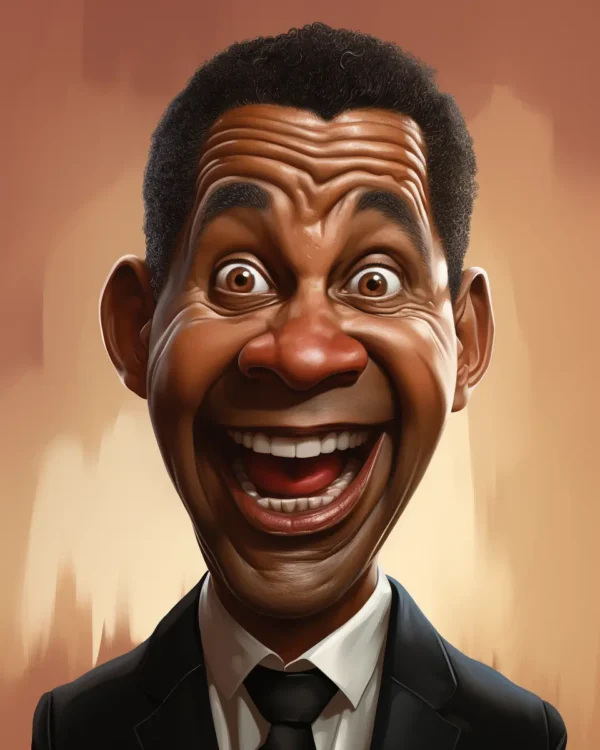caricature Denzel Washington 02
