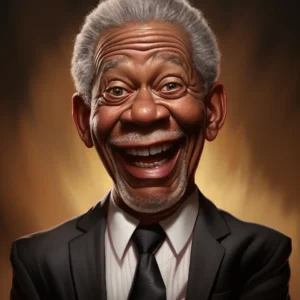 caricature Morgan Freeman 04
