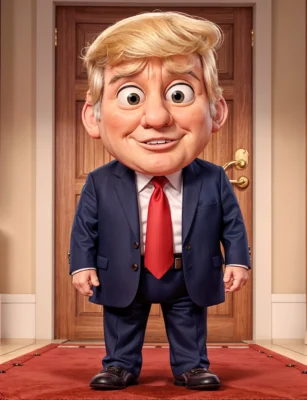 3D Animation Style trump 03