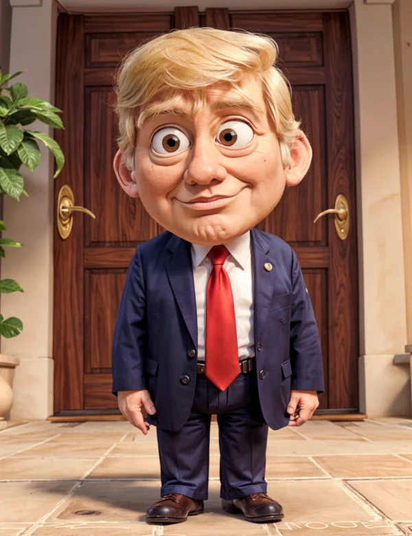 3D Animation Style trump 06