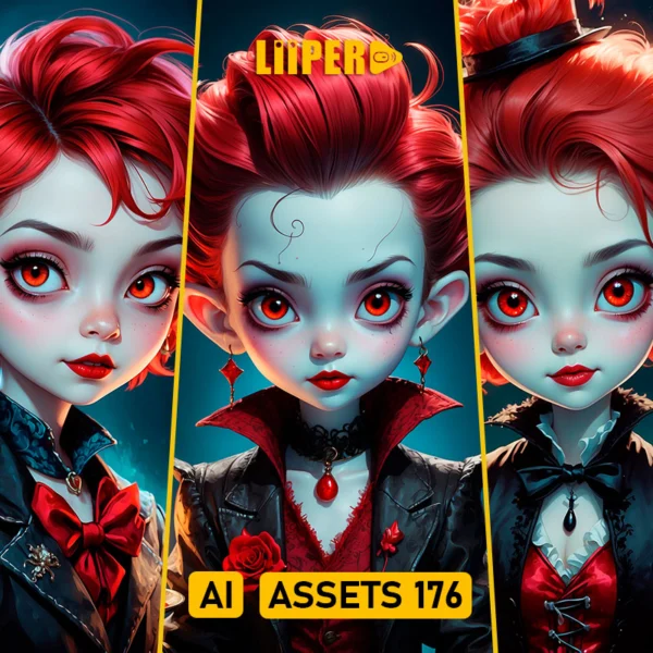 Cute Red Vampire Collection