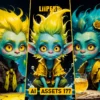 Cute Yellow Troll Collection