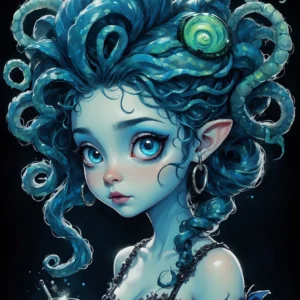 cute blue Medusa 02