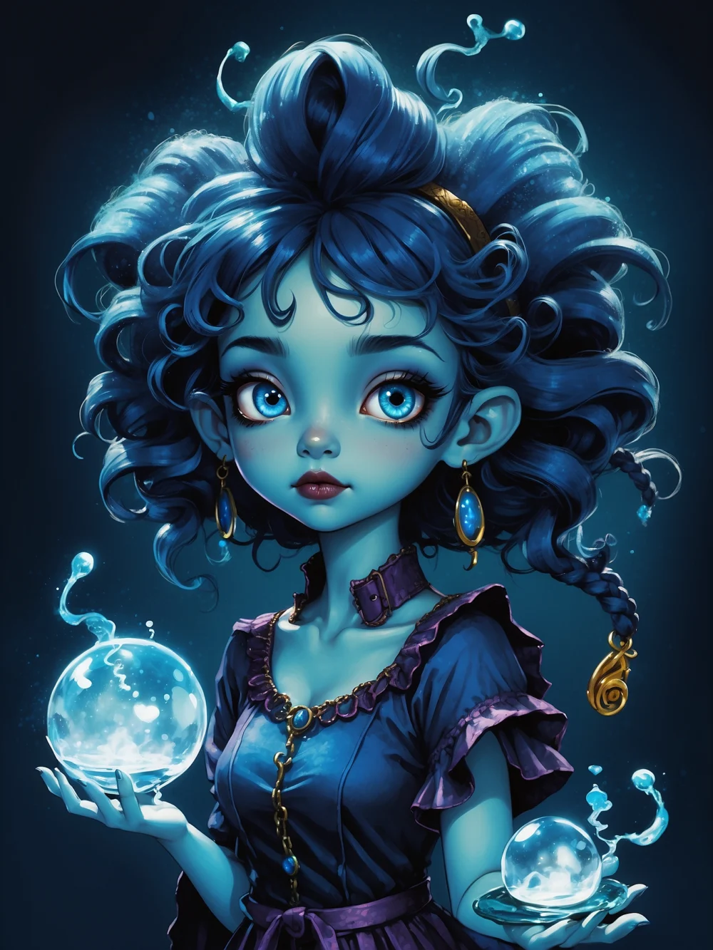 cute blue Medusa 05