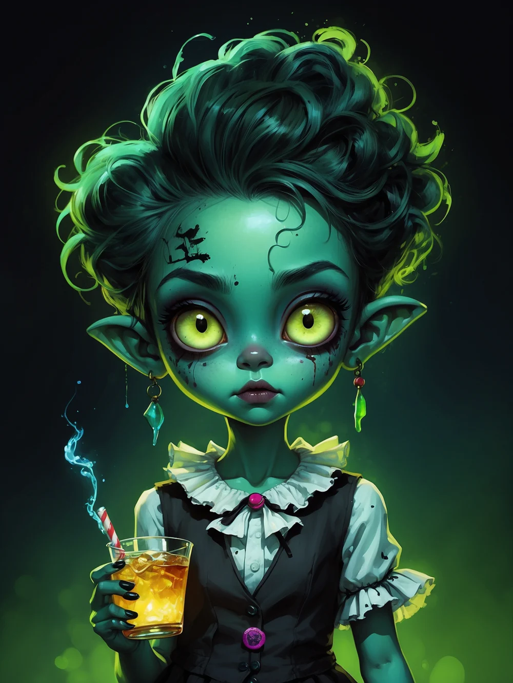 cute green zombie 03