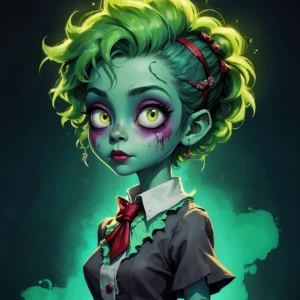 cute green zombie 04
