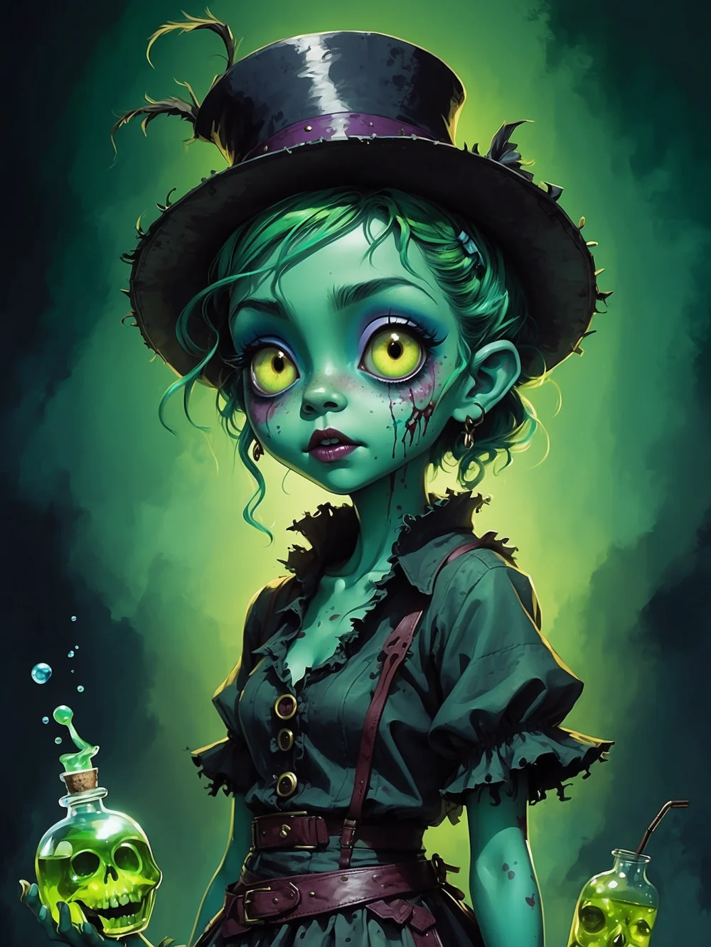 cute green zombie 05