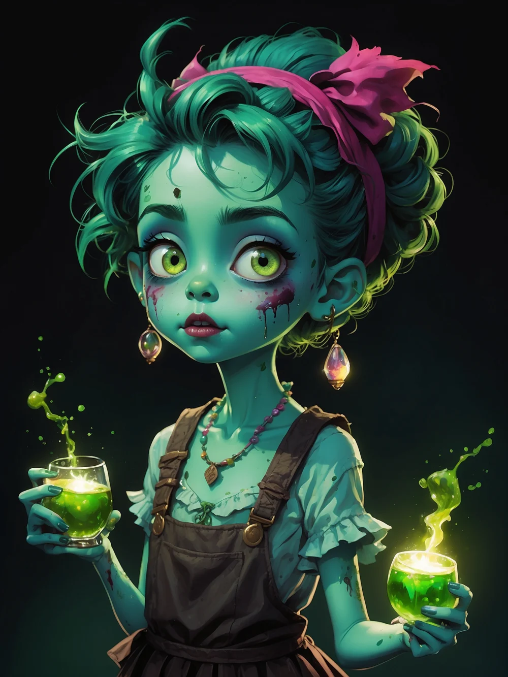 cute green zombie 08