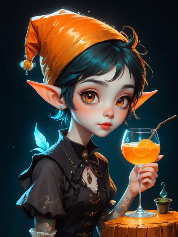 cute orange Elf 01