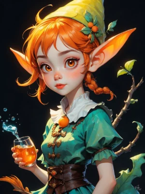 cute orange Elf 07