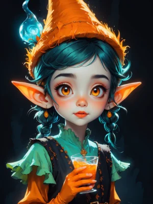 cute orange Elf 08