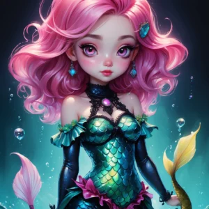 cute pink Mermaid 02