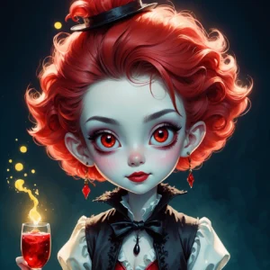 cute red skin vampire 03