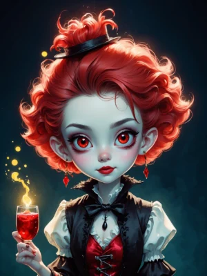 cute red skin vampire 03