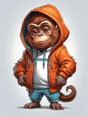 cartoon Orangutan 32