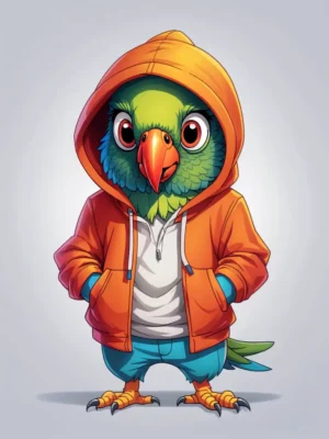 cartoon Parrot 19