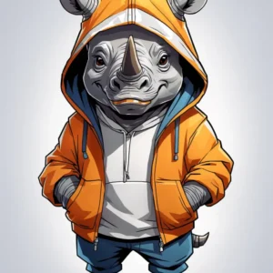 cartoon Rhino 33