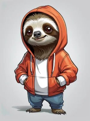 cartoon Sloth 39