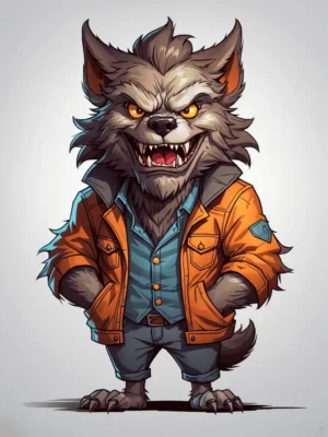cartoon Werewolf 17