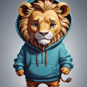 cartoon lion 03