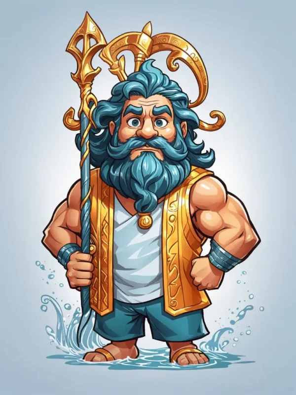 cartoon of Poseidon 03
