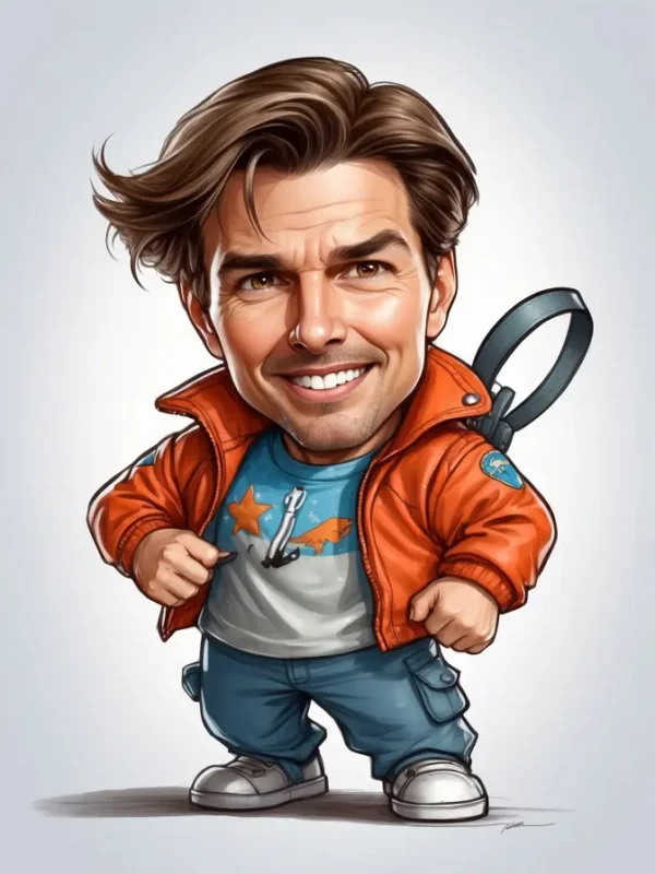 cartoon of Tom Cruise 11