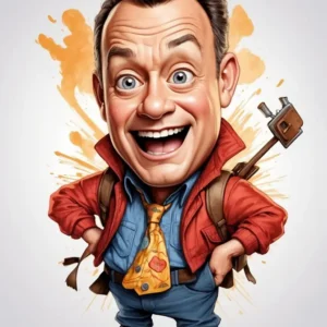 cartoon of Tom Hanks 06