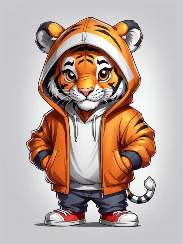 cartoon tiger 01