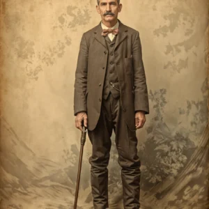 portrait of a man 1900s era 08
