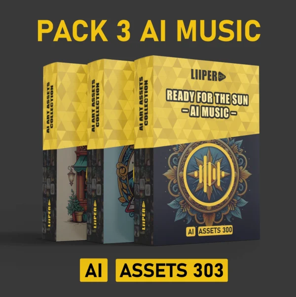 Best Pack 3 AI Music Bundle Vol. 08 - AI ASSETS 303