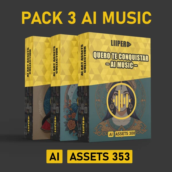 Best Pack 3 AI Music Bundle Vol. 10 - AI ASSETS 353