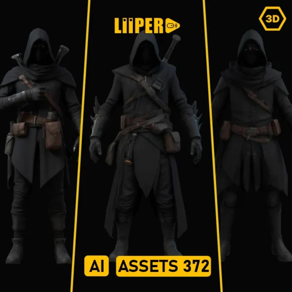 Assassin Character - Best 3D Models - AI ASSETS 372