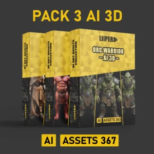 Best Pack 3 AI 3D Models Bundle Vol. 17 - AI ASSETS 367