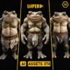 Humanoid Toad Creature - Best 3D Models - AI ASSETS 378