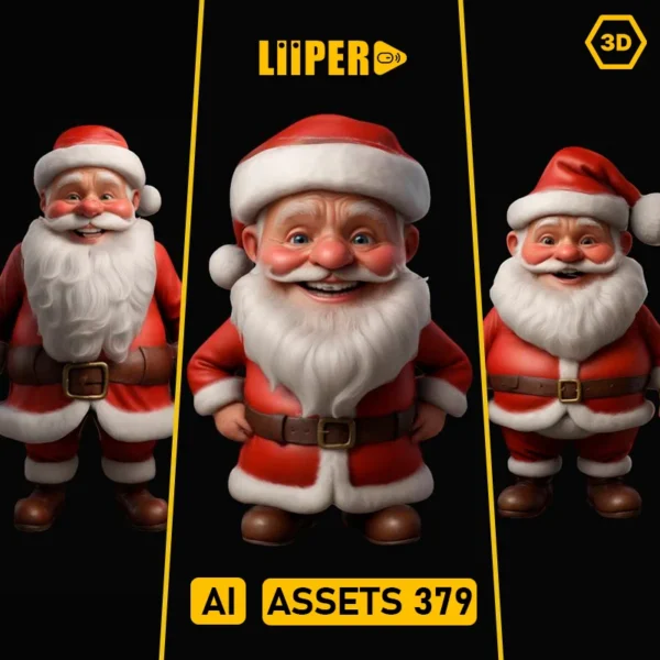 Santa Claus Character - Best 3D Models - AI ASSETS 379